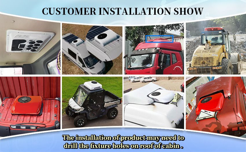 Installation Photo of 24v Air Conditioner For Truck Installation Photo of 24v Air Conditioner For Truck