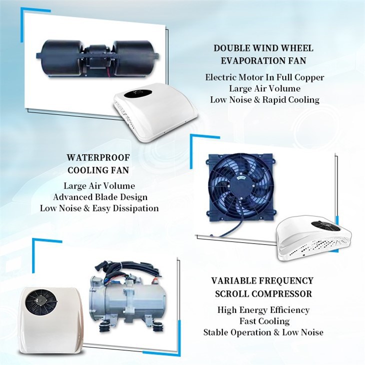 Semi Truck Battery Powered Air Conditioner